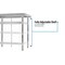 Bk Resources Work Table Stainless Steel Undershelf, Plastic feet 5" Riser 36"x30" SVTR5-3630 - alternate 6